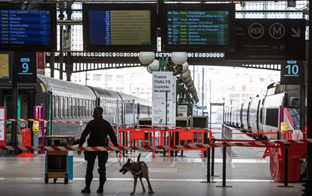 Paris vağzalında 100-lərlə insan evakuasiya edildi