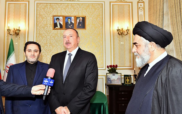 İlham Əliyev İran səfirliyində