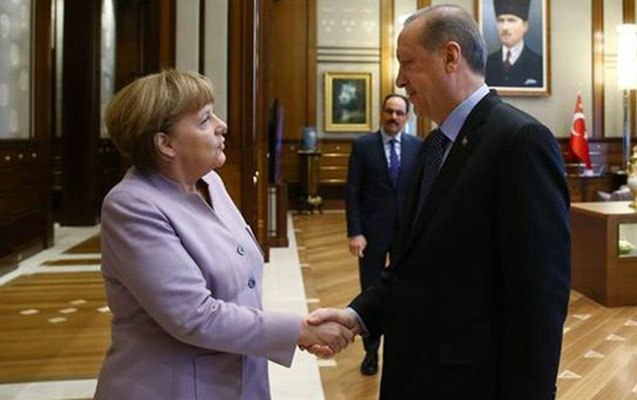 “Merkel Türkiyəyə çatdı - Ərdoğanla görüşdü+Fotolar