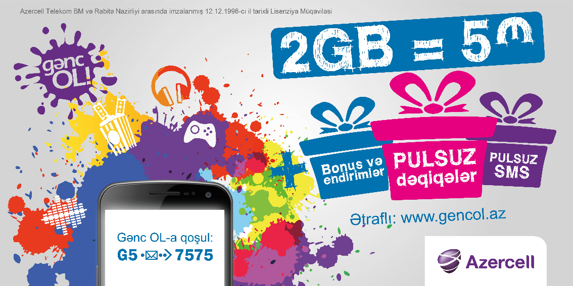 Azercell-in Gənc OL tarifi yeniləndi!