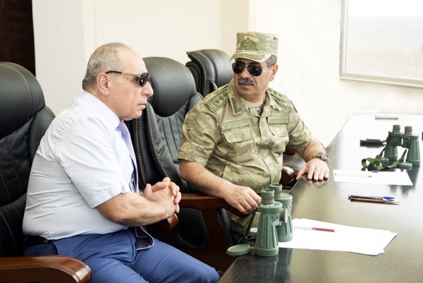 Yaqub Eyyubov nazirlə d&ouml;y&uuml;ş-sınaq atışlarına baxdı - Fotolar