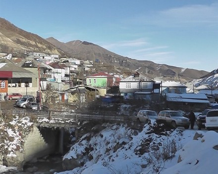 Azərbaycanda g&uuml;cl&uuml; qar  -  Fotolar