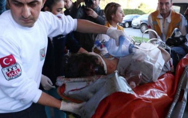 Ərdoğanın evinin qarşısına &ouml;z&uuml;n&uuml; g&uuml;llələdi - Fotolar