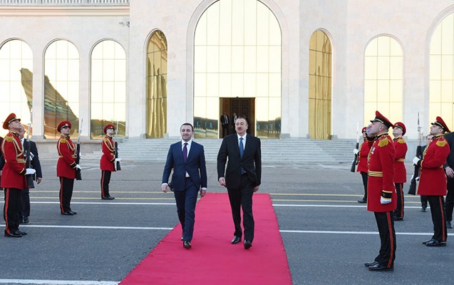 İlham Əliyevin G&uuml;rc&uuml;stana səfəri başa &ccedil;atdı - Fotolar