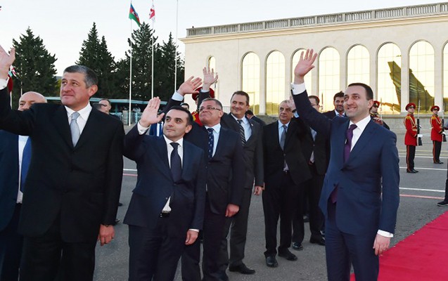 İlham Əliyevin G&uuml;rc&uuml;stana səfəri başa &ccedil;atdı - Fotolar