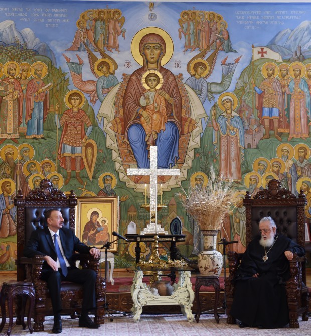 İlham Əliyevin patriarxla g&ouml;r&uuml;ş&uuml; - Fotolar