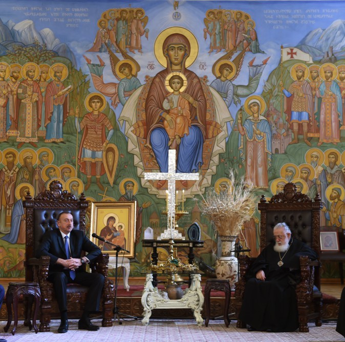 İlham Əliyevin patriarxla g&ouml;r&uuml;ş&uuml; - Fotolar