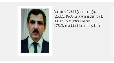 Nazir axtarışda olan direktoru da işdən çıxarıb