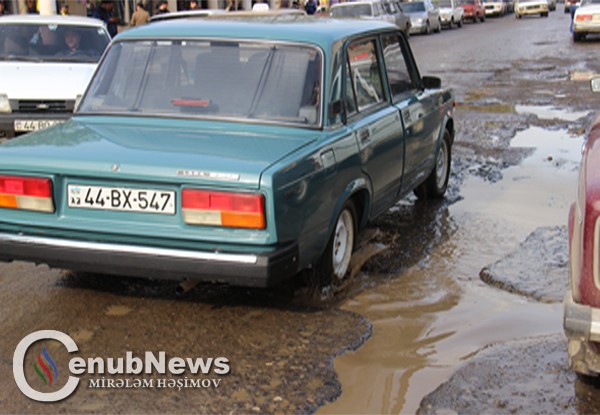 Masallıda yollar pis vəziyyətdədir -  Video+Fotolar