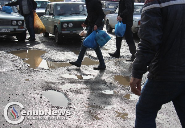 Masallıda yollar pis vəziyyətdədir -  Video+Fotolar