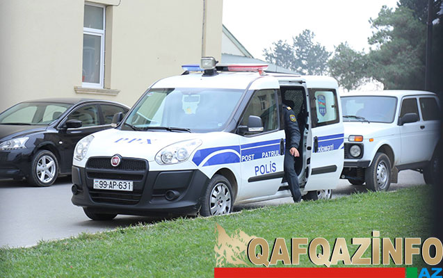 Yaralıların olduğu xəstəxananı polislər qoruyur -  Fotolar