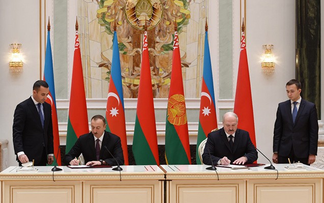 Azərbaycan və Belarus 4 sənəd imzaladı - Fotolar