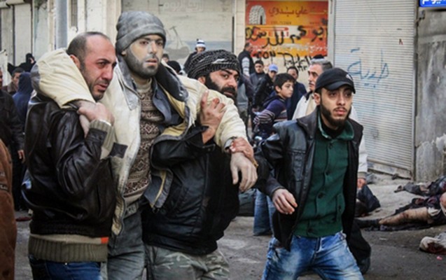 Rusiya bazar meydanını bombaladı -  Foto