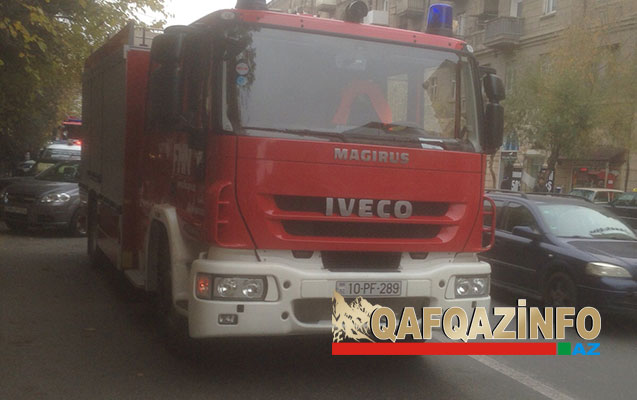 Nərimanov Məhkəməsi boşaldıldı -  Yanğın var+Fotolar