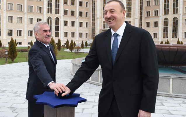 Prezident və Vasif Talıbov d&uuml;yməni basdı - Fotolar