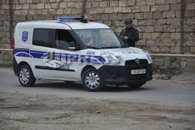 Nardaranda polislər üçün çadırlar qurulur 