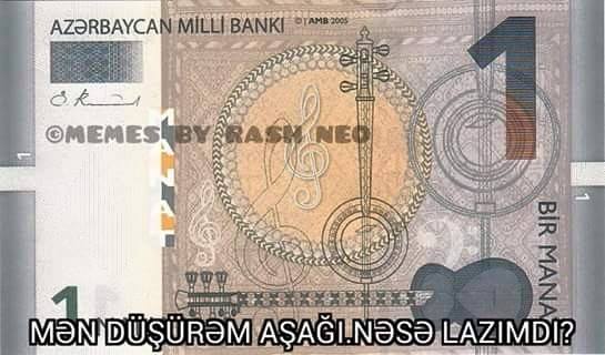 Aşağı düşürəm, nəsə lazımdır? -  Manatın halına güldülər