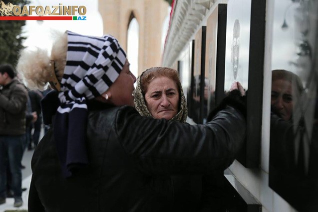 Şəhidlərin qohumları bu g&uuml;n... Fotosessiya