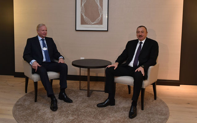 İlham Əliyev BP-nin baş icra&ccedil;ı direktoru ilə g&ouml;r&uuml;şd&uuml; - Fotolar