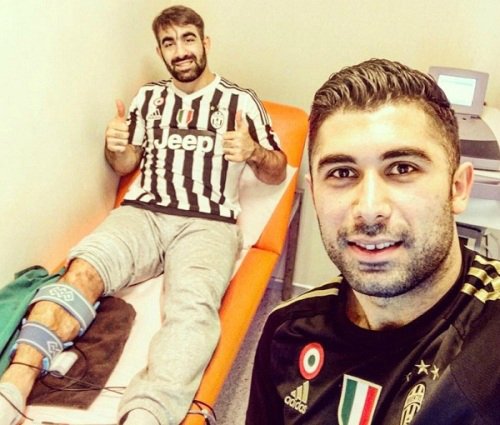 Məhşur azərbaycanlı idman&ccedil;ının ayağı sındı - Foto