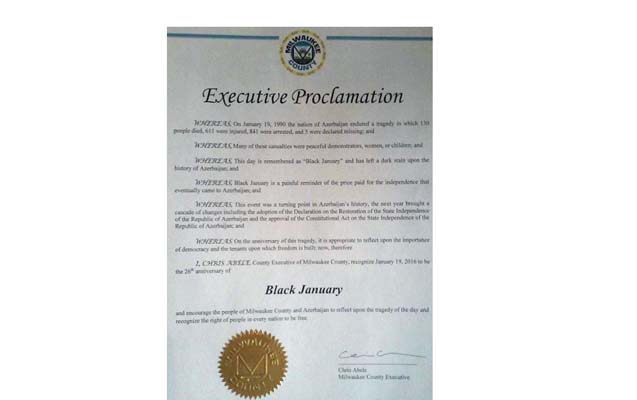 Miluokidə 19 yanvar &ldquo;Qara Yanvar&rdquo; g&uuml;n&uuml; elan olundu