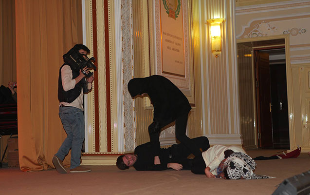 Xocalıya uçan pilot tələbələrlə görüşdü  -  Fotolar