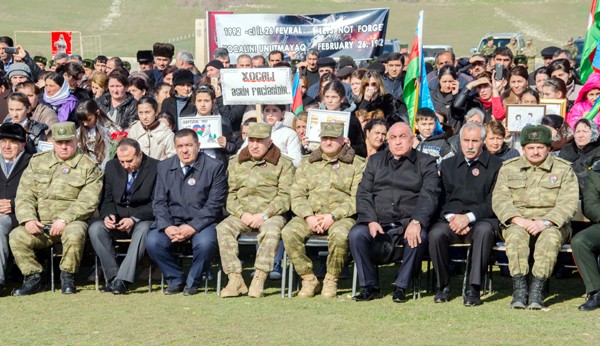 Hərb&ccedil;ilər Xocalını belə yad etdi - Fotolar