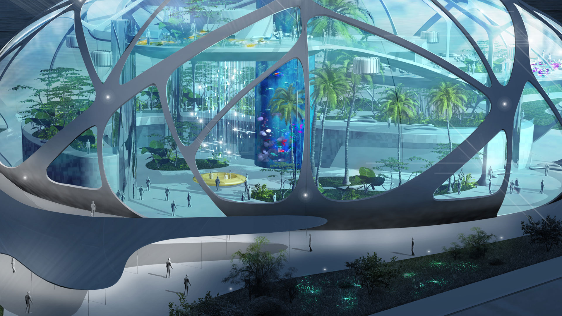 Dənizdə istirahət evi tikilir  -  Fotolar