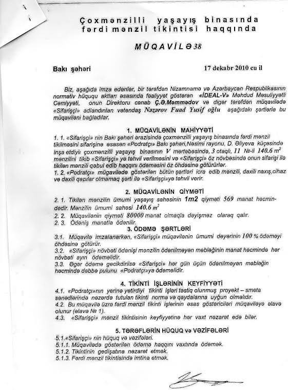 Tikinti şirkəti müştərilərin başına oyun açır - İdeal qalmaqal