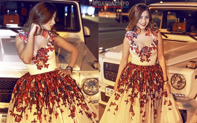 Aysel bahalı maşınla... -  Fotolar