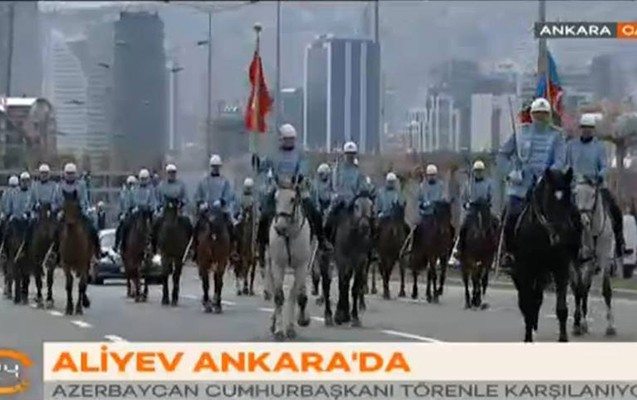 İlham Əliyev Ankarada belə qarşılandı - Video