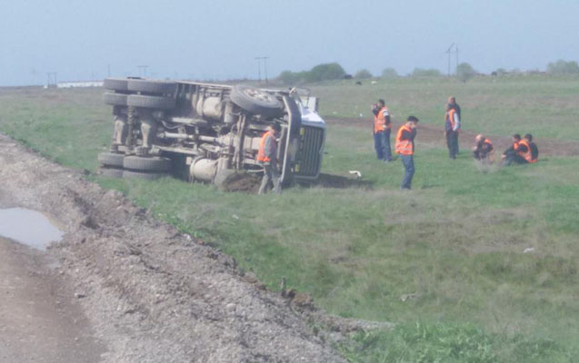 Biləsuvarda yol qəzası - Fotolar