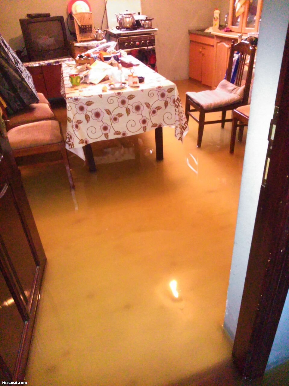 Bakıda yağış fəsadları - Evi su basdı+Fotolar