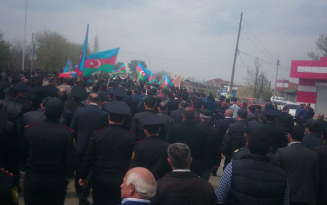 Şəhidimiz dəfn olunur - Goranboyda + Fotolar