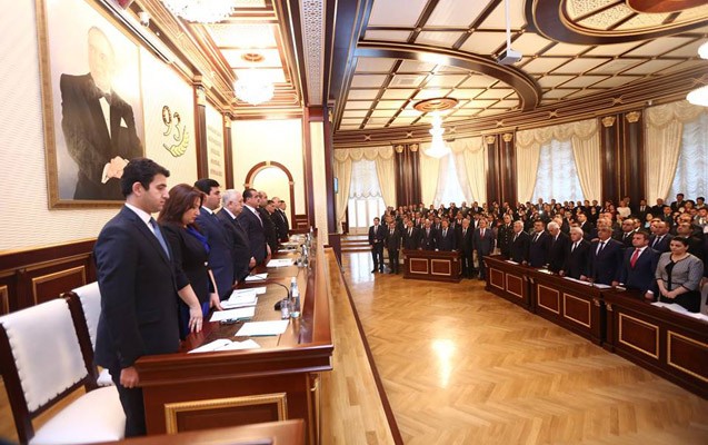 İcra baş&ccedil;ısı hesabat yığıncağı ke&ccedil;irdi - Fotolar