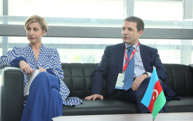 Qarayev Bianchinini qəbul etdi - Fotolar