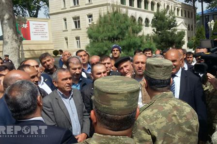 M&uuml;dafiə naziri Tərtərə getdi  -  Fotolar