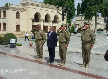 M&uuml;dafiə naziri Tərtərə getdi  -  Fotolar