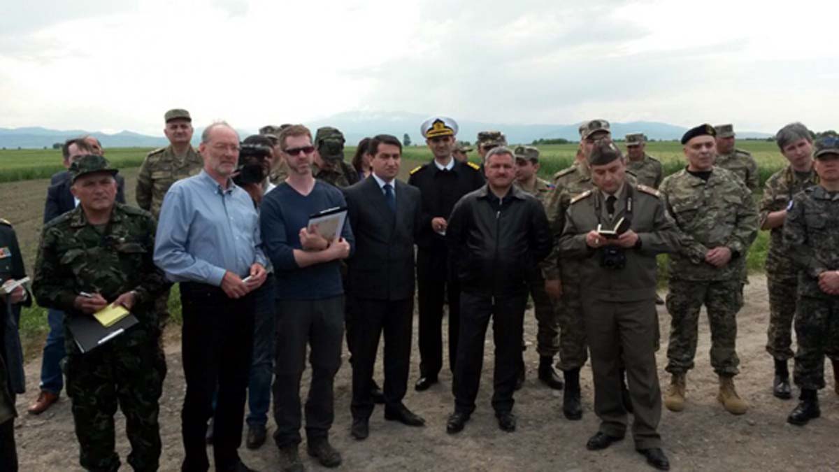 Ermənilərin atdığı qadağan edilmiş mərmi partladıldı Ermənilərin atdığı qadağan edilmiş mərmi partladıldı