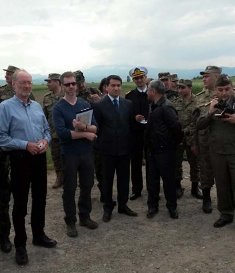 Ermənilərin atdığı qadağan edilmiş mərmi partladıldı Ermənilərin atdığı qadağan edilmiş mərmi partladıldı