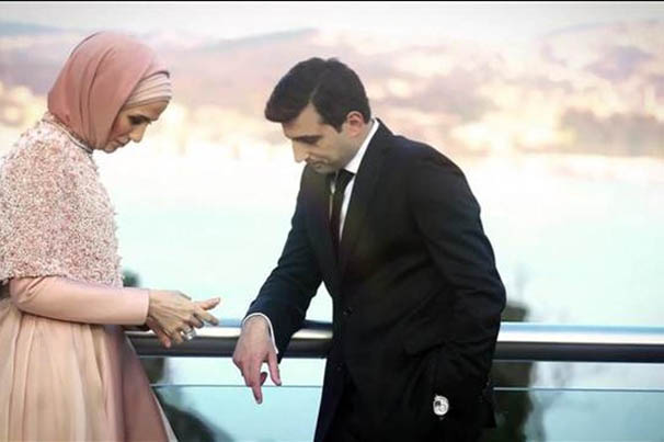 Ərdoğanın qızının nişan fotoları &uuml;zə &ccedil;ıxdı - Toydan sonra