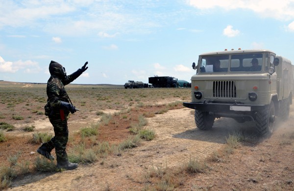 Azərbaycan Kimya Qoşunlarının d&ouml;y&uuml;ş hazırlığı yoxlanıldı -  Fotolar