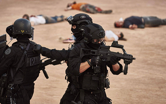 Fransa polisi Avropa &Ccedil;empionatına belə hazırlaşır - Fotolar