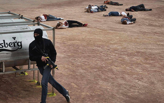 Fransa polisi Avropa &Ccedil;empionatına belə hazırlaşır - Fotolar