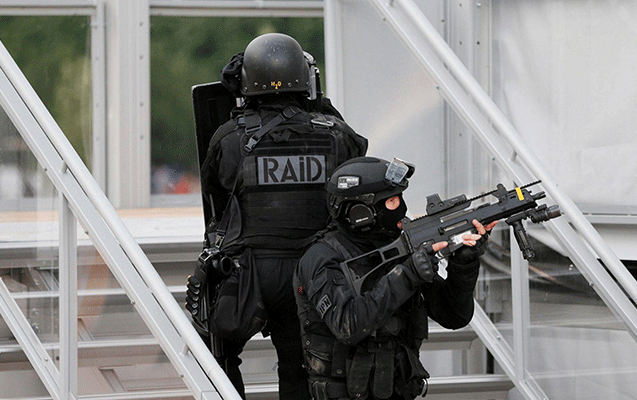 Fransa polisi Avropa &Ccedil;empionatına belə hazırlaşır - Fotolar