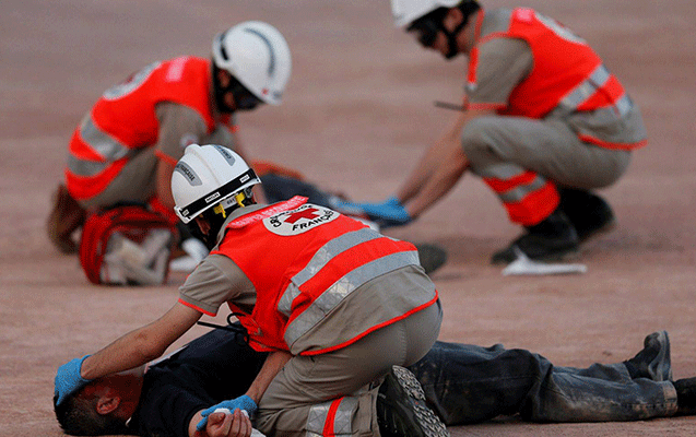Fransa polisi Avropa &Ccedil;empionatına belə hazırlaşır - Fotolar