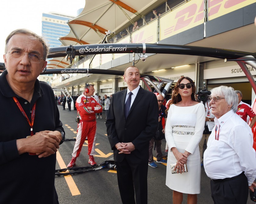 Prezident ailəsi Formula 1-də - Fotolar