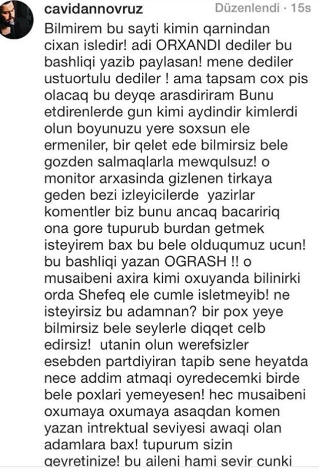 Qardaşı Şəfəqi müdafiə etdi -  “Bacım elə cümlə işlətməyib...”