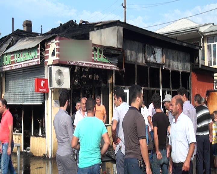 Lənkərandakı yanğından yeni - Fotolar