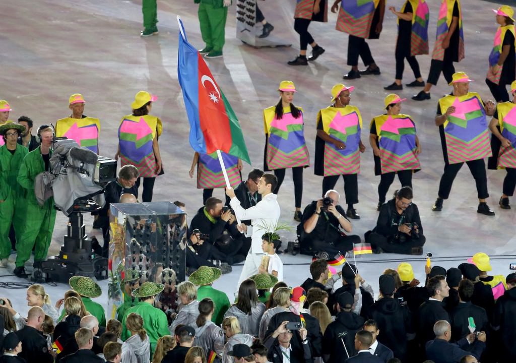 Rioda Azərbaycan bayrağı... -  Fotolar